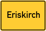 Place name sign Eriskirch
