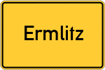 Place name sign Ermlitz