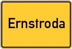 Place name sign Ernstroda