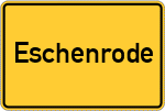 Place name sign Eschenrode