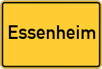 Place name sign Essenheim