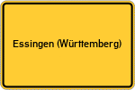 Place name sign Essingen (Württemberg)