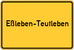 Place name sign Eßleben-Teutleben