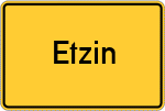 Place name sign Etzin