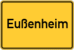 Place name sign Eußenheim