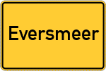 Place name sign Eversmeer