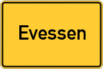 Place name sign Evessen