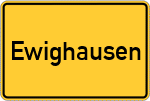 Place name sign Ewighausen