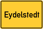 Place name sign Eydelstedt