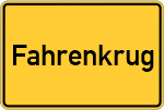 Place name sign Fahrenkrug