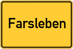 Place name sign Farsleben