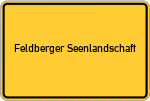 Place name sign Feldberger Seenlandschaft