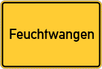 Place name sign Feuchtwangen