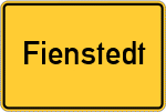 Place name sign Fienstedt