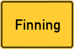 Place name sign Finning