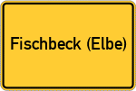 Place name sign Fischbeck (Elbe)