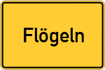 Place name sign Flögeln