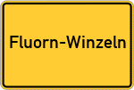 Place name sign Fluorn-Winzeln