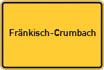 Place name sign Fränkisch-Crumbach