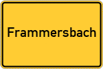 Place name sign Frammersbach