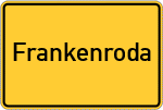 Place name sign Frankenroda