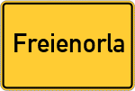 Place name sign Freienorla