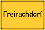 Place name sign Freirachdorf
