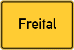 Place name sign Freital