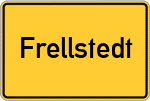 Place name sign Frellstedt