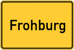 Place name sign Frohburg