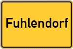 Place name sign Fuhlendorf, Darß