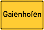 Place name sign Gaienhofen