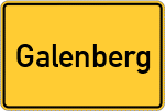 Place name sign Galenberg