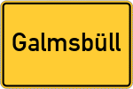 Place name sign Galmsbüll