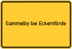 Place name sign Gammelby bei Eckernförde