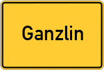 Place name sign Ganzlin