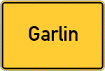 Place name sign Garlin