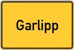 Place name sign Garlipp