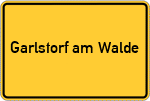 Place name sign Garlstorf am Walde
