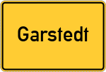 Place name sign Garstedt, Winsener Geest