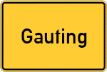 Place name sign Gauting