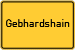 Place name sign Gebhardshain