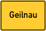 Place name sign Geilnau