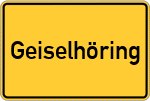 Place name sign Geiselhöring