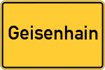 Place name sign Geisenhain