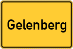 Place name sign Gelenberg