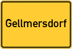 Place name sign Gellmersdorf