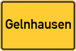 Place name sign Gelnhausen