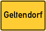 Place name sign Geltendorf