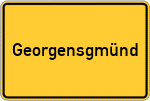 Place name sign Georgensgmünd